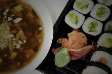 Sushi menu
